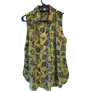 Attention Women’s Sleeveless Small  Button up blouse